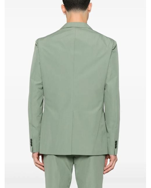Fursac Green Single-Breasted Blazer for men