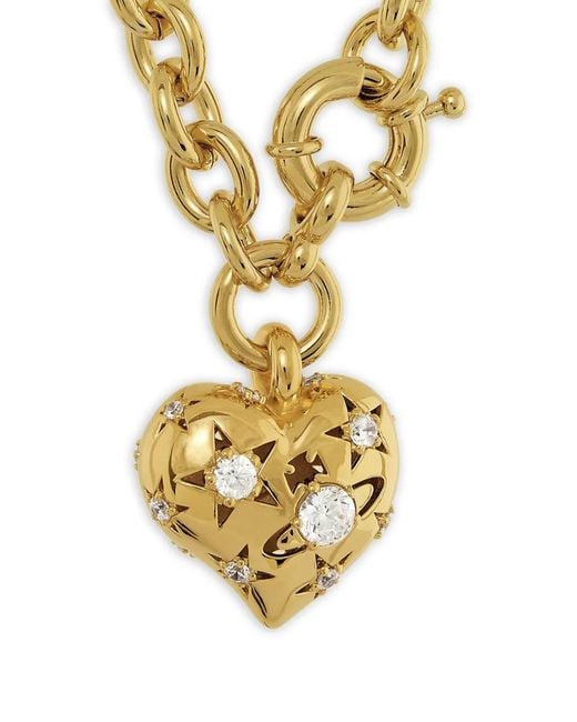 Vivienne Westwood Metallic Collier À Pendentif Cœur