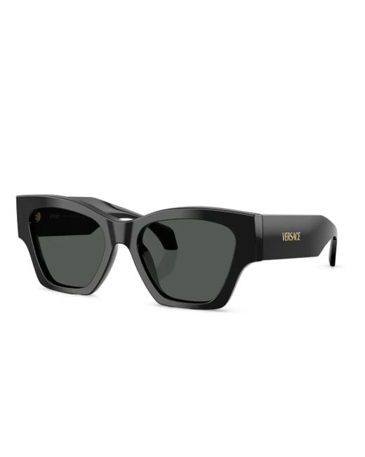 Versace Black Logo-Print Sunglasses