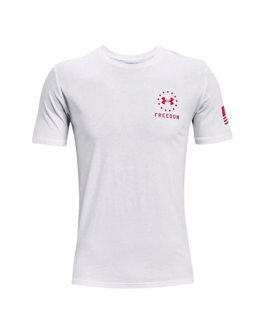 Under Armour White Eagle Print T-Shirt for men