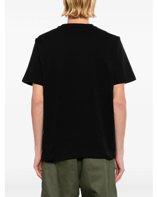 SPORT b. by agnès b. Black Logo-Print T-Shirt for men