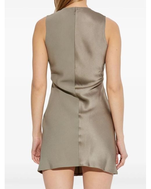 AMI Brown Sleeveless Mini Dress