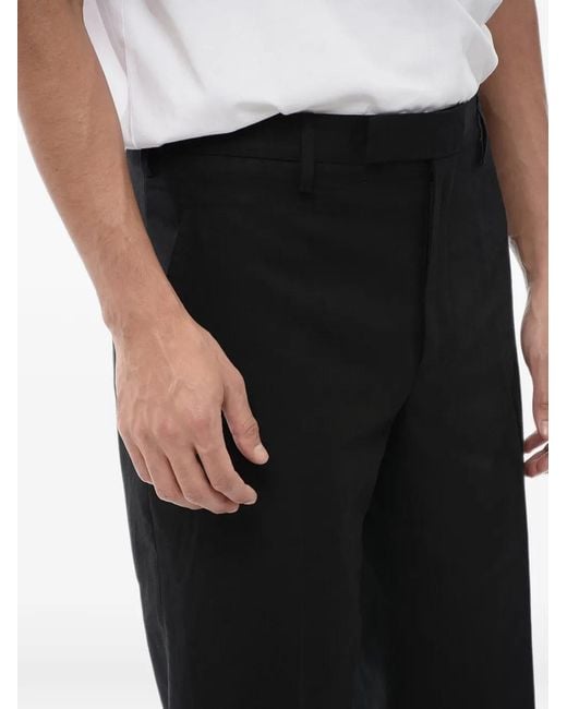 Neil Barrett Black Slim-Fit Belt-Loop Tailored Trousers for men