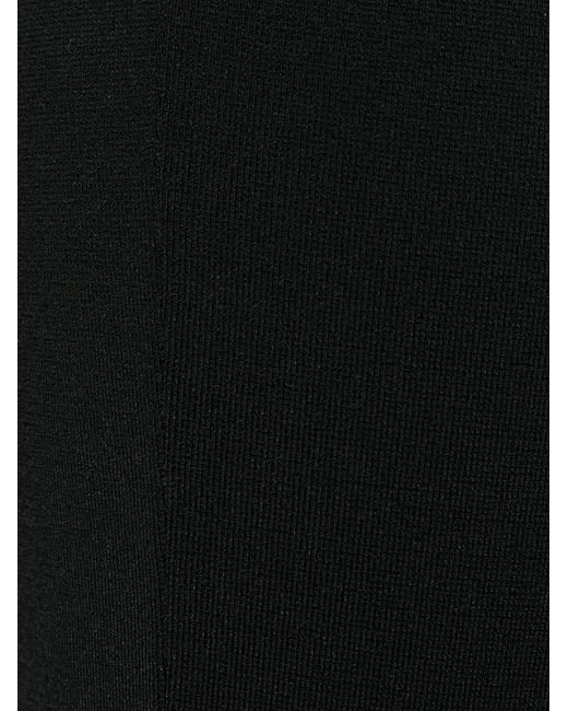 Stella McCartney Black Cropped Asymmetric Trousers