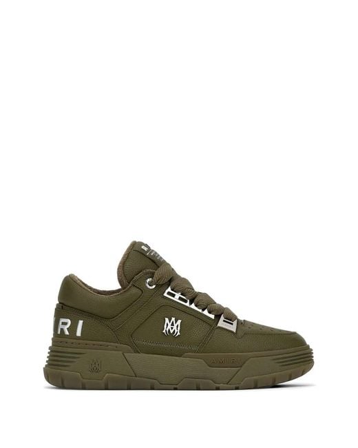 Amiri Green Ma-1 Leather Sneakers for men
