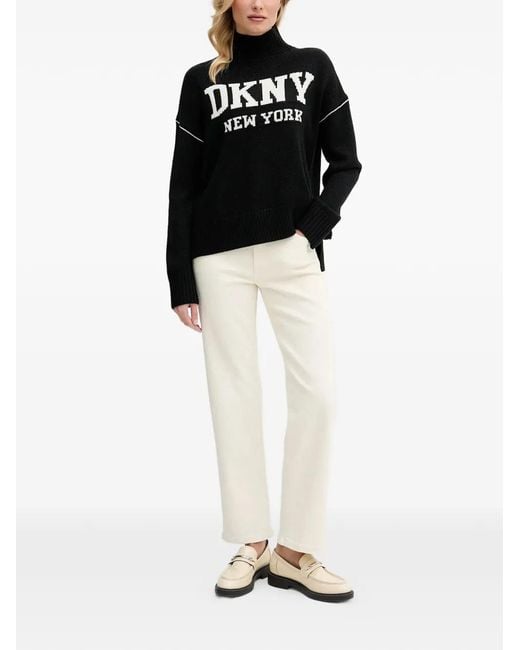 DKNY White Five-Pocket Jeans