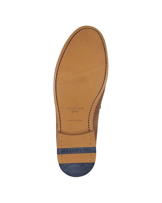 Heschung Brown Aloe Suede Loafers for men