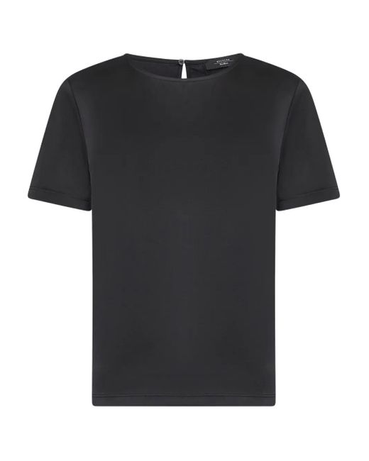 T-Shirt Con Scollo A Barca di Weekend by Maxmara in Black