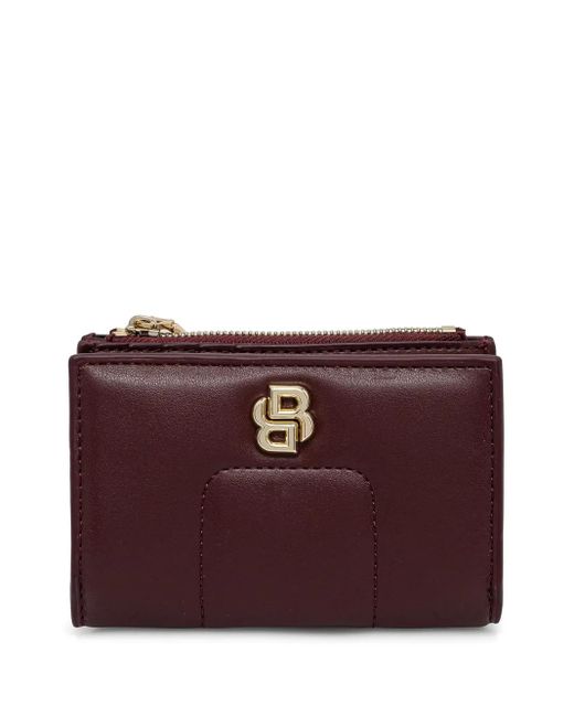 Boss Purple Double B Monogram Quilted Wallet