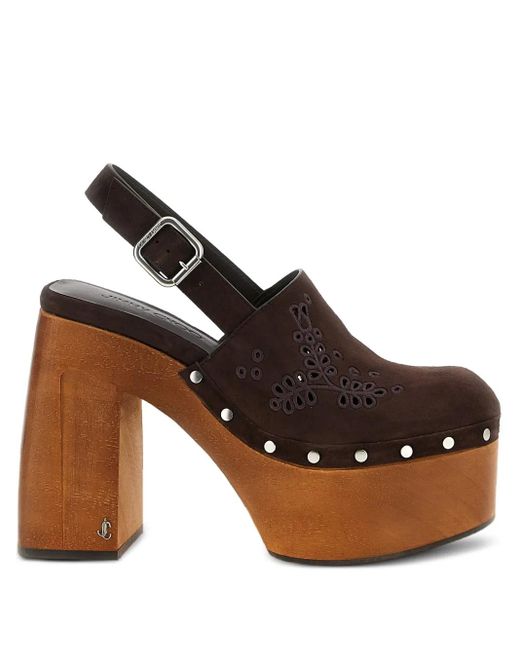 Zapatos Alida con plataforma de 135 mm Jimmy Choo de color Brown