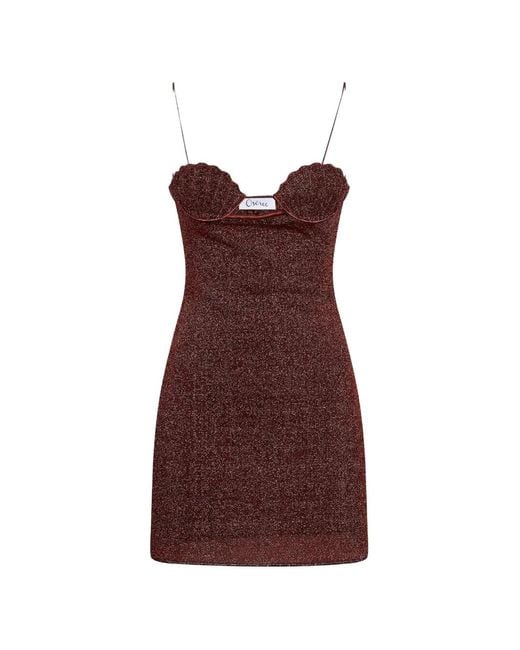 Oseree Purple Lumière Mini Dress