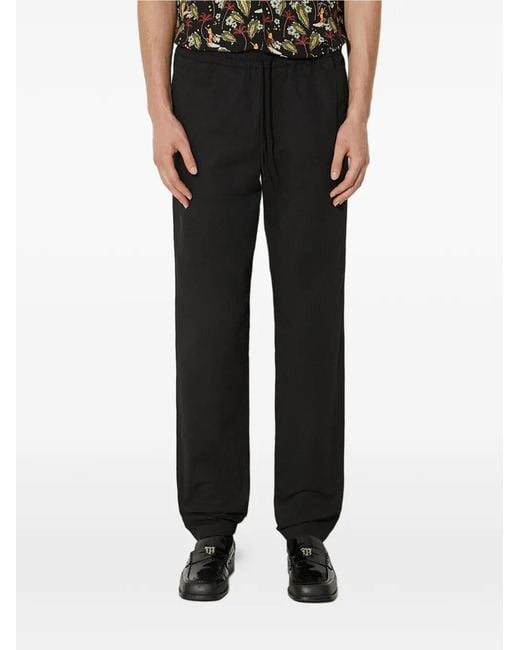 A.P.C. Black Drawstring-Fastening Trousers for men