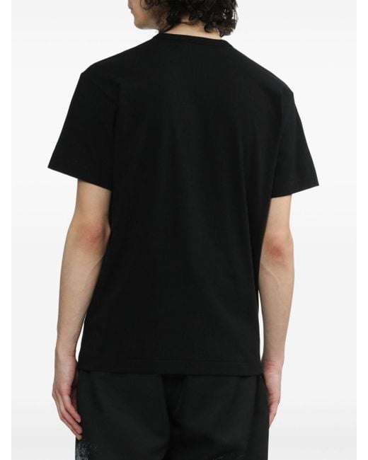COMME DES GARÇONS PLAY T-shirt Met Hartprint in het Black