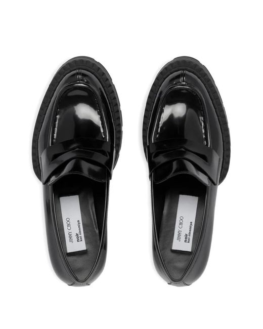 Noir Kei Ninomiya Black X Jimmy Choo 30Mm Maxi Loafers