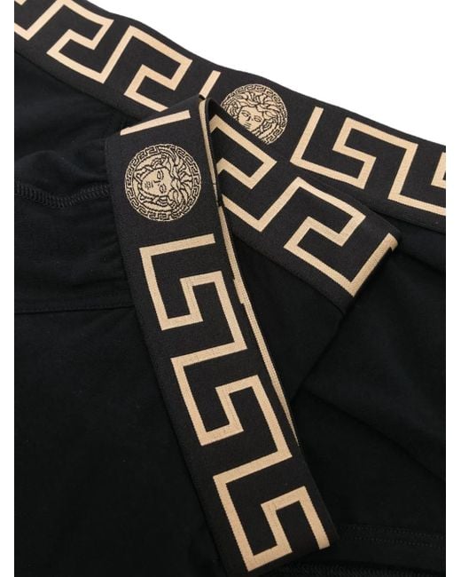 Lot De Deux Culottes À Motif Medusa En Jacquard Versace pour homme en coloris Black