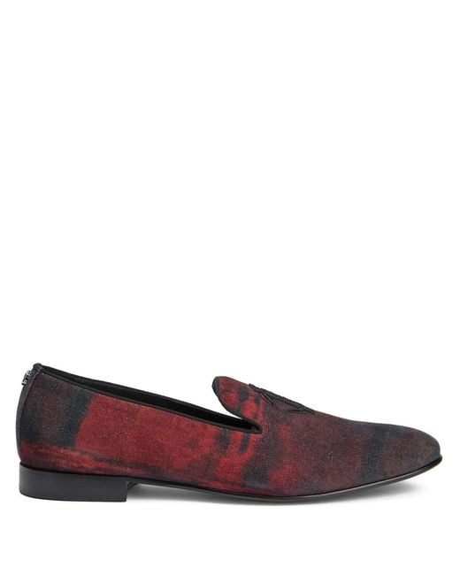 Roberto Cavalli Logo-Embroidered Loafers for men
