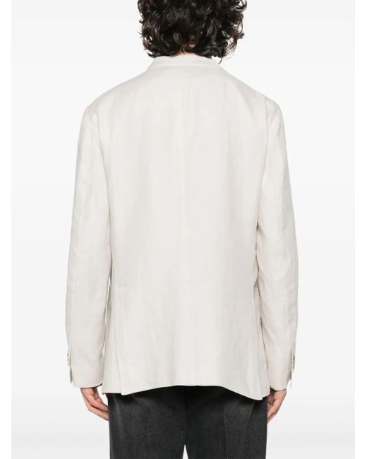 Boglioli Twill Colbert in het White voor heren