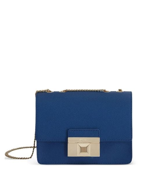 Furla Blue Mini Venere Leather Crossbody Bag
