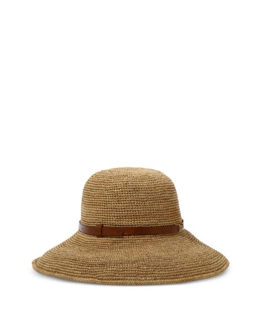 IBELIV Brown Rova Tea Raffia Hat
