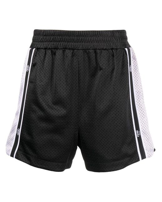 Shorts sportivi con banda logo di Fendi in Black da Uomo
