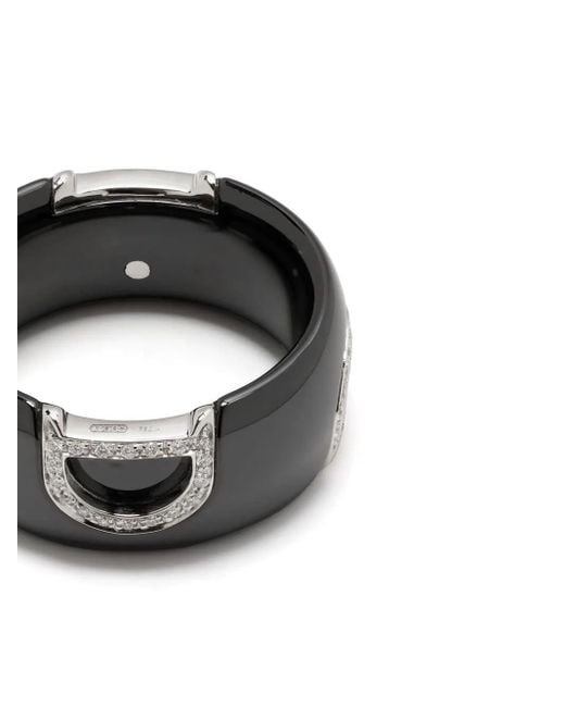 Damiani D.icon ダイヤモンド リング 18kホワイトゴールド Black
