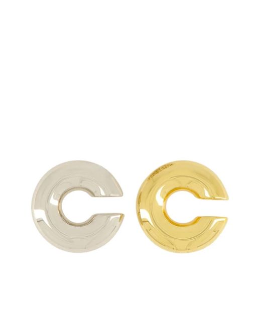 Rabanne Metallic Crystal-Embellished Earrings