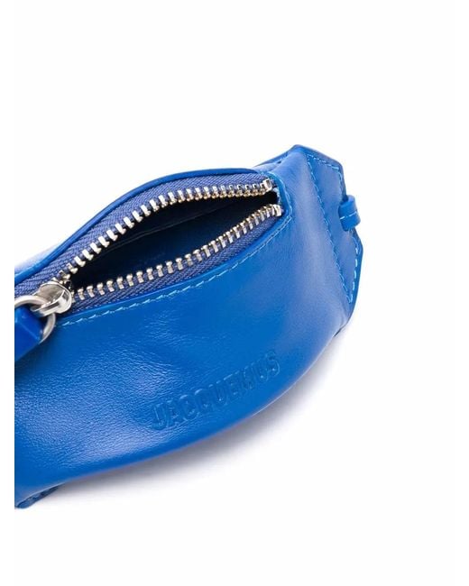 Jacquemus Blue Keyring Zip Wallet for men