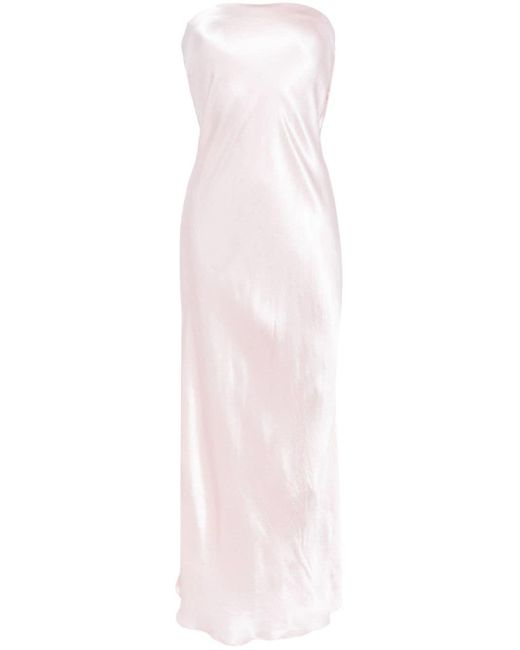 Bec & Bridge Pink Moon Dance Strapless Maxi Dress