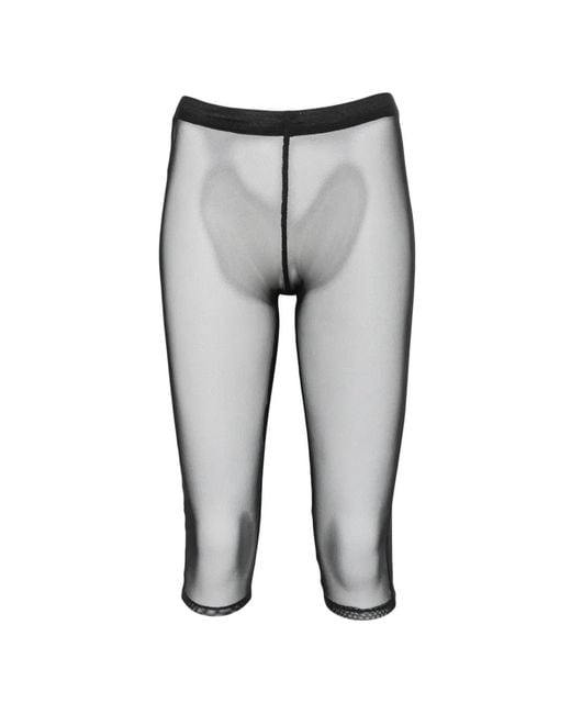 Vestiaire d'un Oiseau Libre Gray Knee-Length Mesh Tights