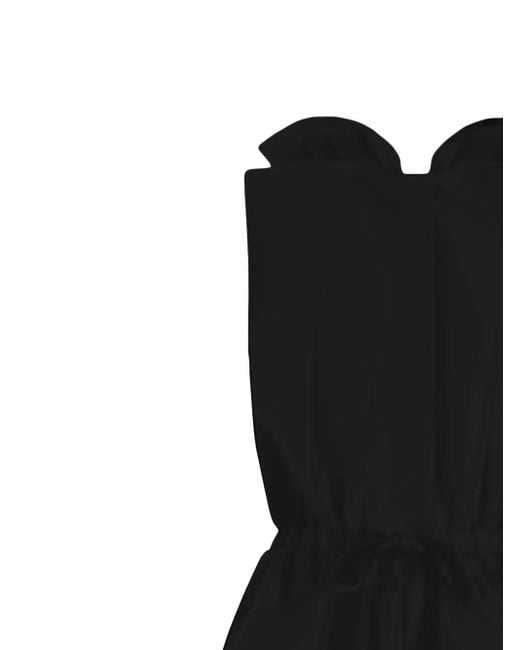 Patou Black Open-Back Playsuit