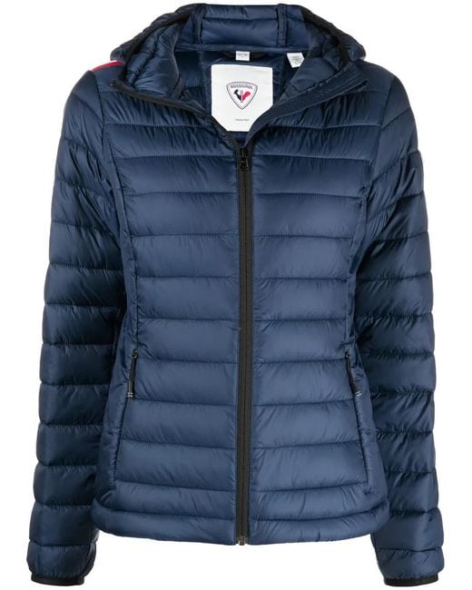 Rossignol Blue Lightweight Hooded Puffer Jacket