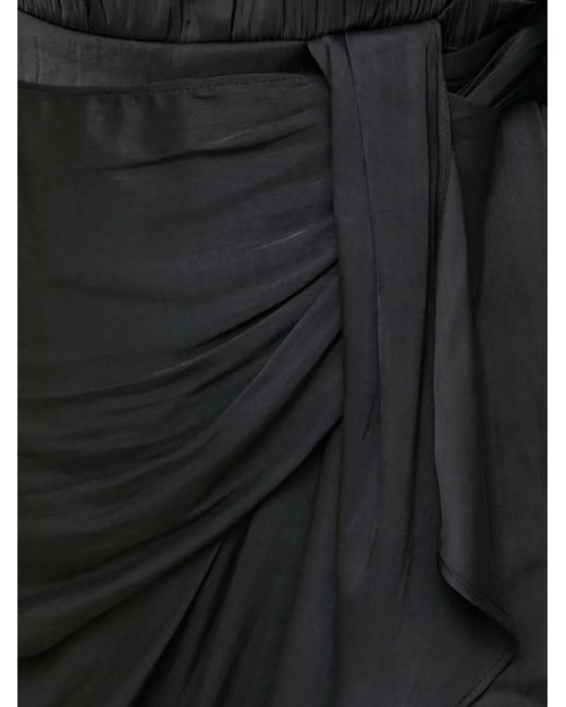 Morgan Black Tie-Detail Mini Dress