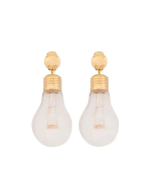 Moschino White Ohrringe mit Zwiebelmotiv