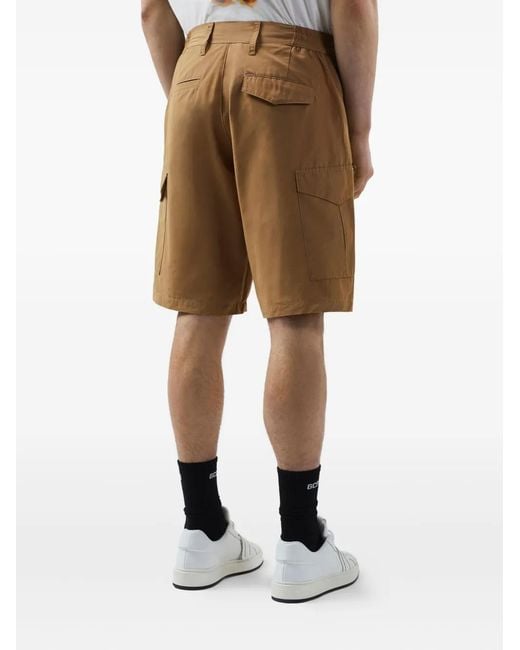 Gcds Natural Drawstring-Waist Bermuda Shorts for men
