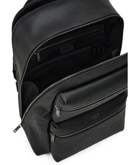 Ferragamo Black Monogram Backpack for men