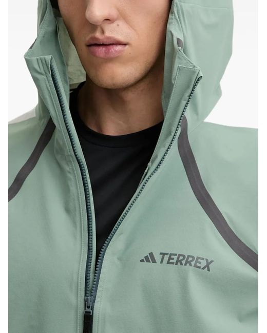 Adidas X National Geographic Rain.Rdy Jack Met Capuchon En Vlakken in het Green voor heren