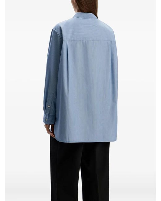 12 STOREEZ Gestreept Blouse in het Blue
