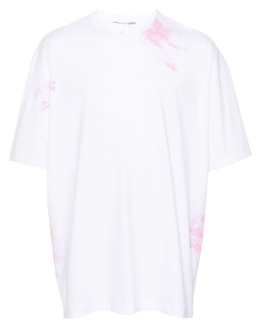 Comme des Garçons T-Shirt mit Farbklecks-Print in White für Herren