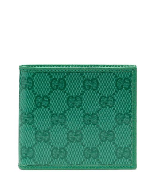 Gucci Portemonnee Met GG Logo in het Green voor heren