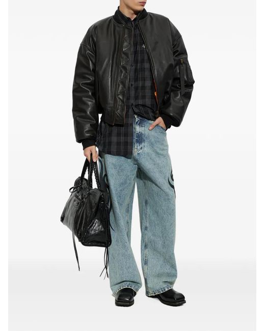 Vetements Black Checked Button-Down Shirt for men