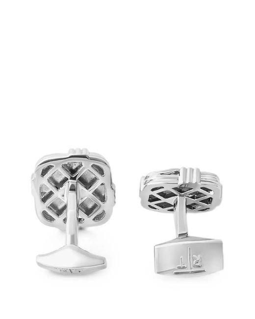 Tateossian White Square-Shape Cufflinks for men