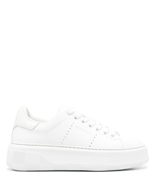 Woolrich White Perforated-embellishment Chunky Sneakers
