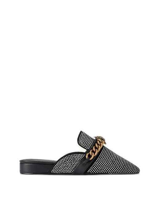 Kurt Geiger Black Chelsea Chain- Embellished Mules