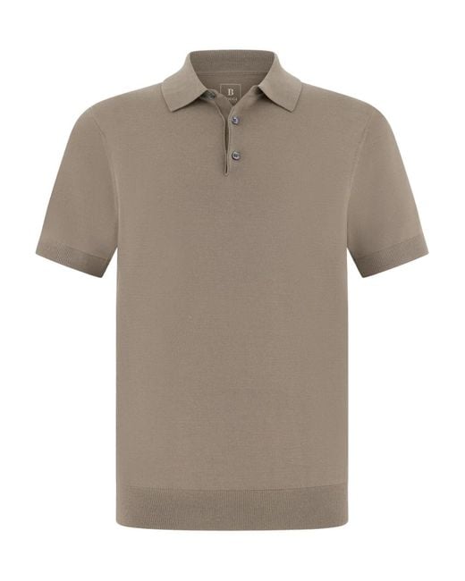 Boggi Gray Knitted Polo Shirt for men