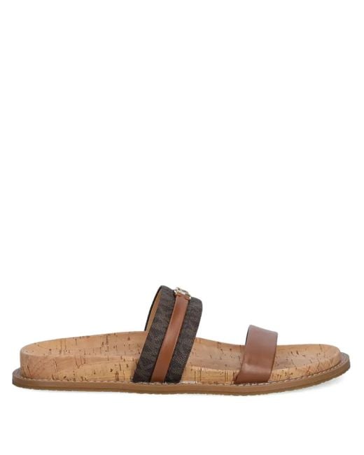 MICHAEL Michael Kors Logo-plaque Sandals Brown