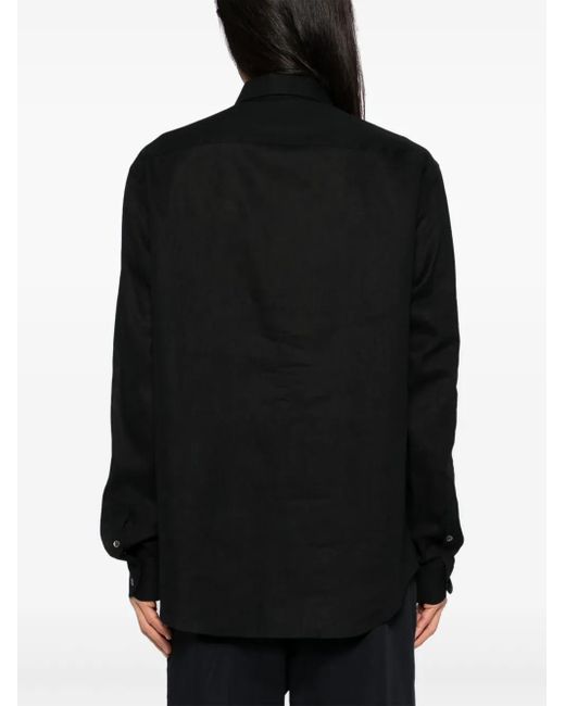 メンズ Emporio Armani ロゴ シャツ Black