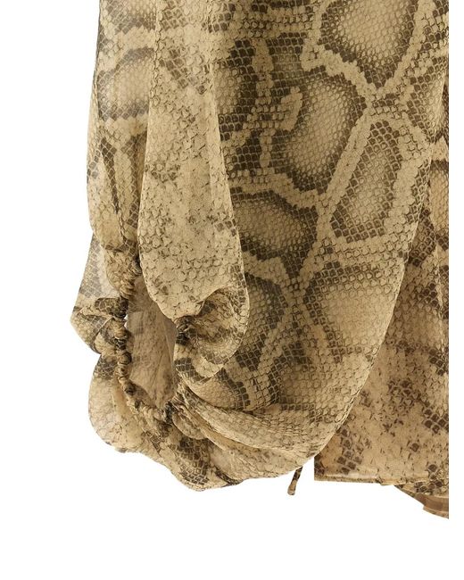 ANDAMANE Natural Playsuit Mit Python-Print