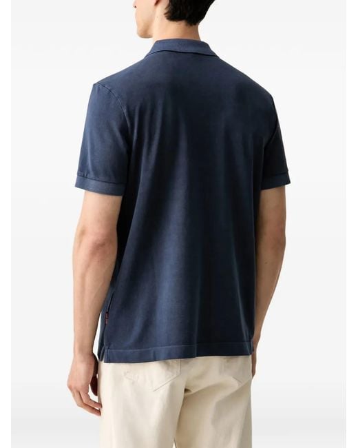Joop! Blue Logo-Patch V-Neck T-Shirt for men