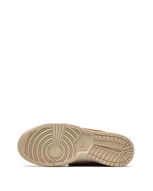 Nike Brown Dunk Low "Terry Swoosh" Sneakers