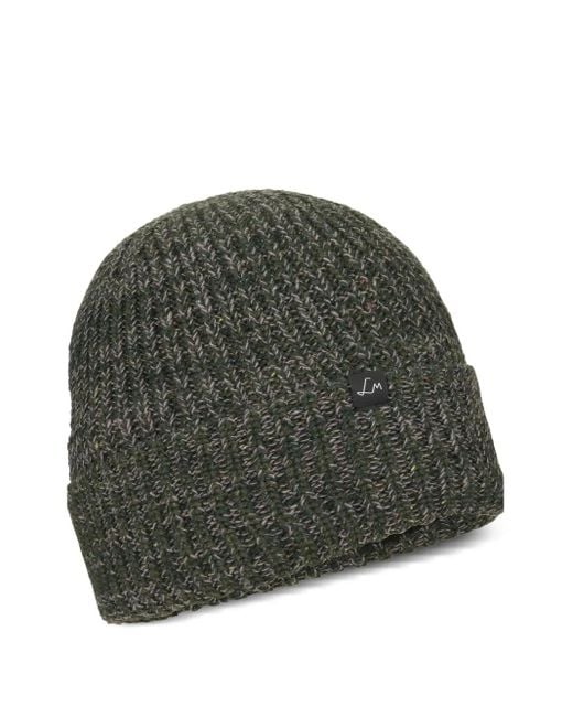 Lamunt Green Ribbed Beanie